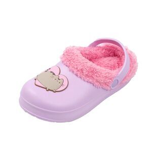 Pusheen Girls Heart Clogs / Purple